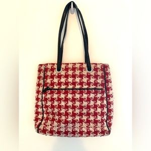 Vera Bradley red and white houndstooth bag